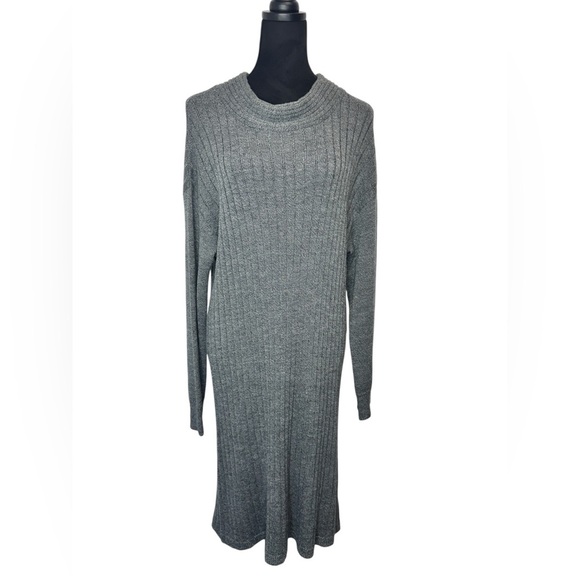 Halogen Wool Blend Sweater Dress Gray - Picture 2 of 9